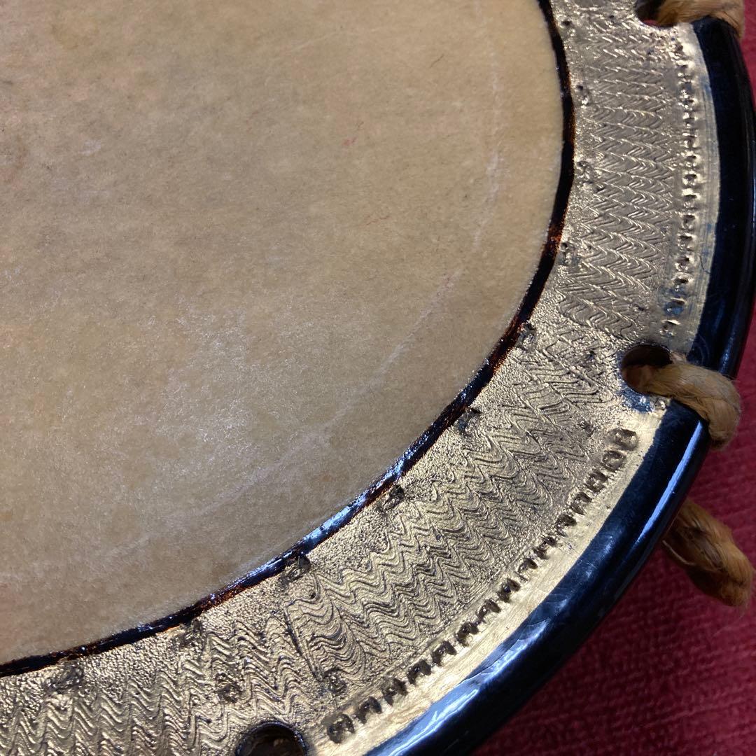 和太鼓 直径約35cm 太鼓の台、バチ、収納袋付き
