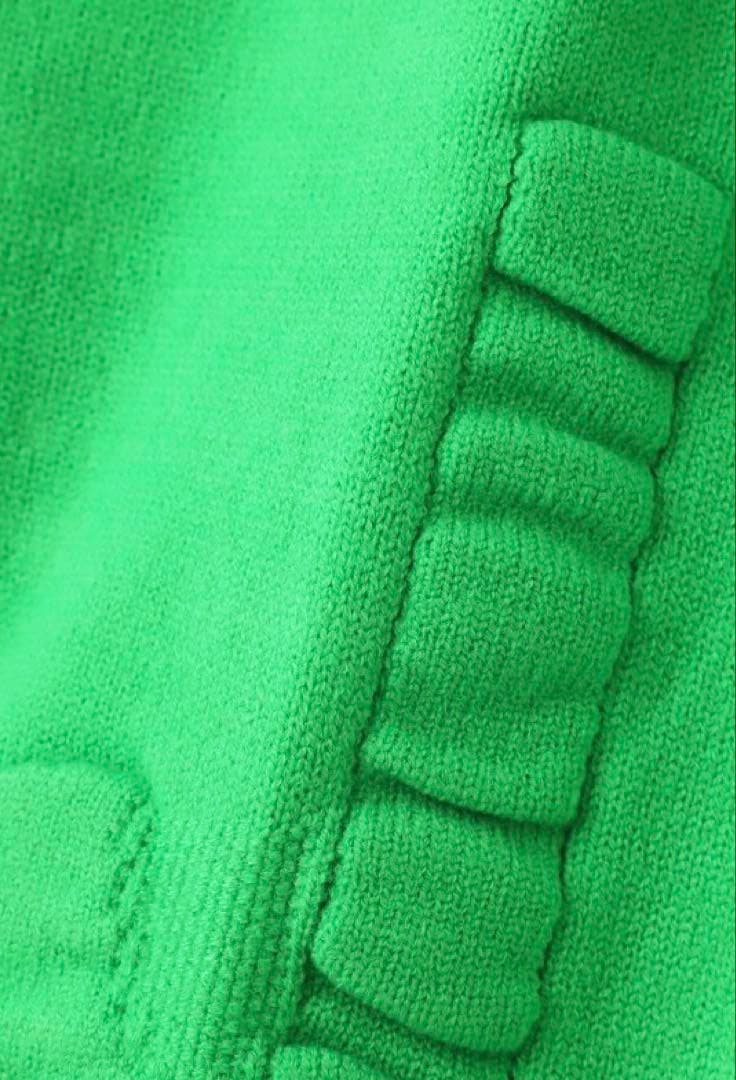 新品 パーリーゲイツ ジャックバニー HOT FEEL ニット(5)サイズL/緑