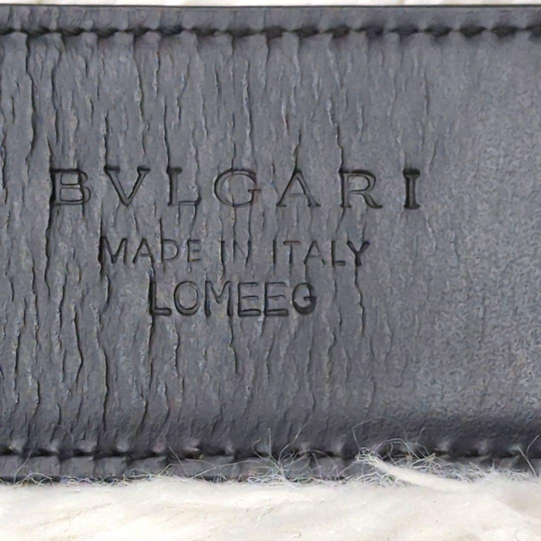 美品✨ブルガリ ロゴマニア ビーゼロワン サークルロゴ ベルト レザー ブラック