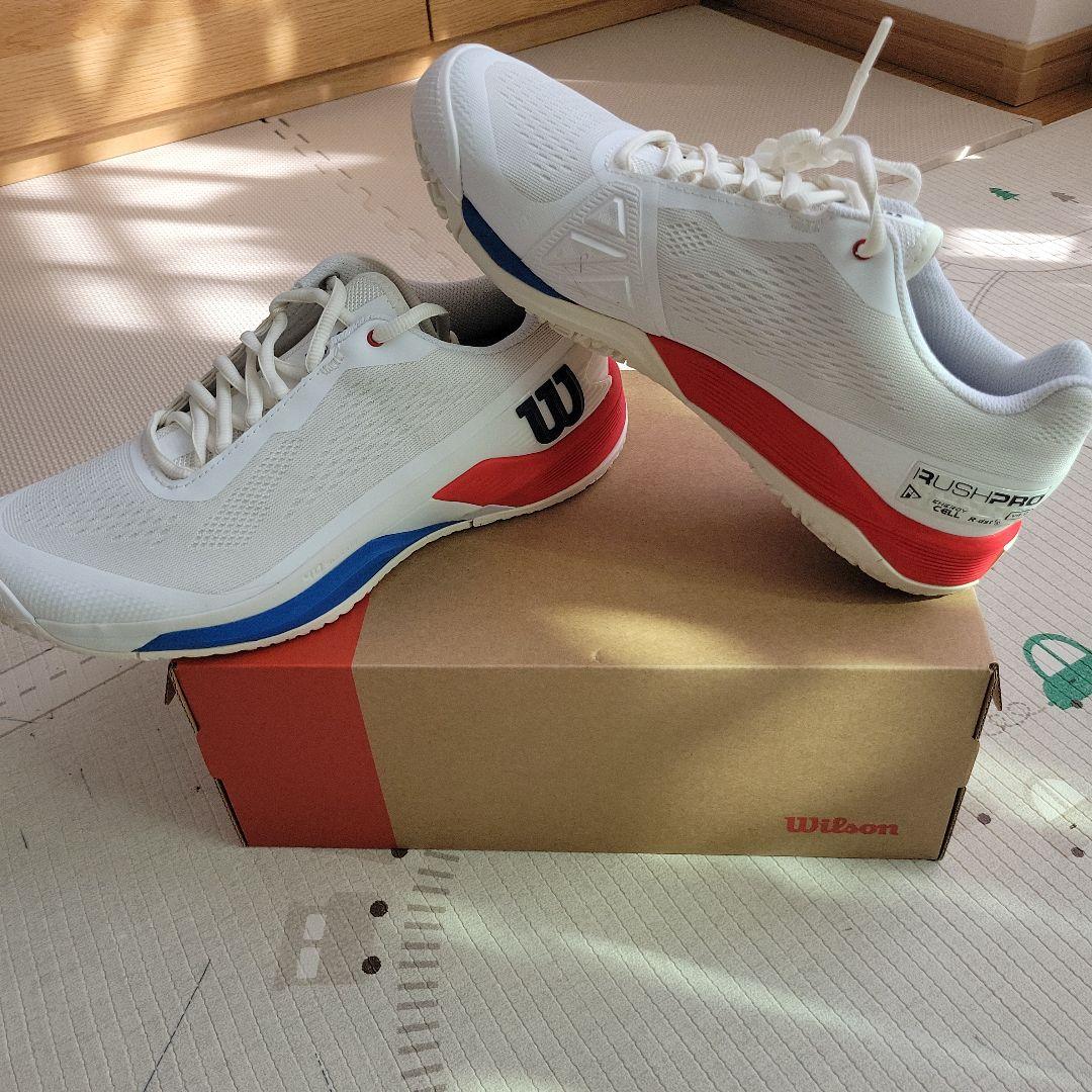 KEI　　Wilsonテニスシューズ　ラッシュプロ4.0　26.5　オムニ