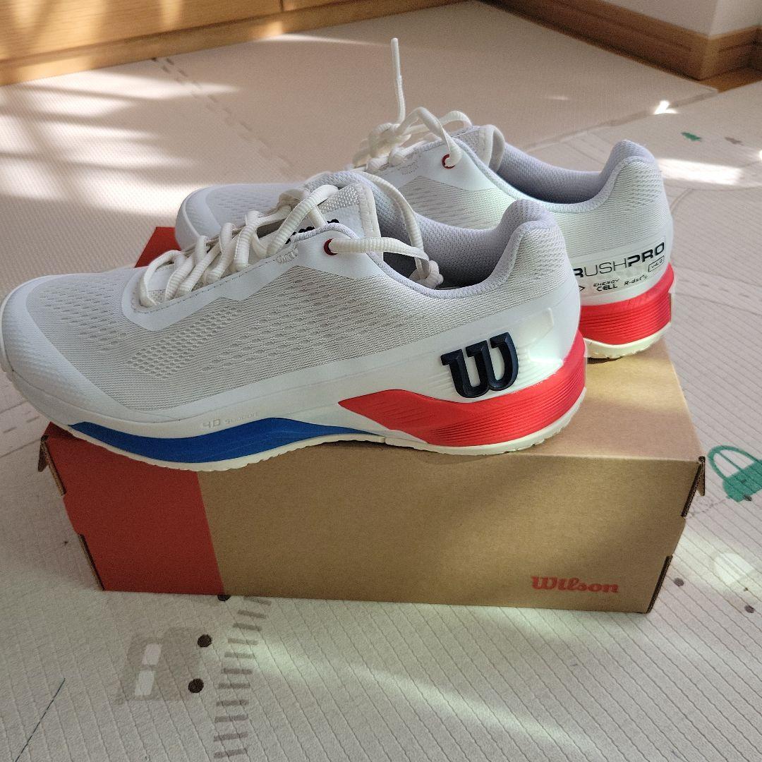 KEI　　Wilsonテニスシューズ　ラッシュプロ4.0　26.5　オムニ