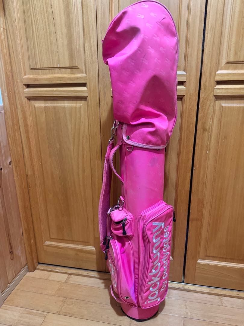 3点セットキャディバッグ ピンク　ジャックバニー　パター&ドライバーカバー