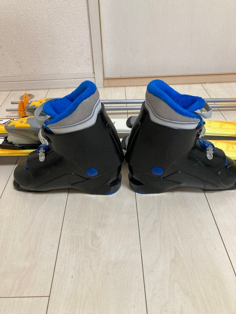 キッズ用KAZAMA スキー板120 ブーツ 21cm ストック90cm セット