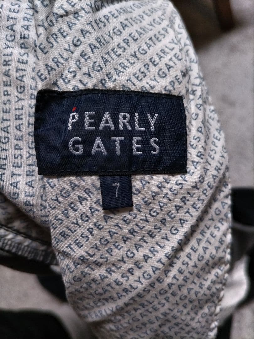 パーリーゲイツ　ストレッチパンツ　裏地付　防風　防寒　ネイビー