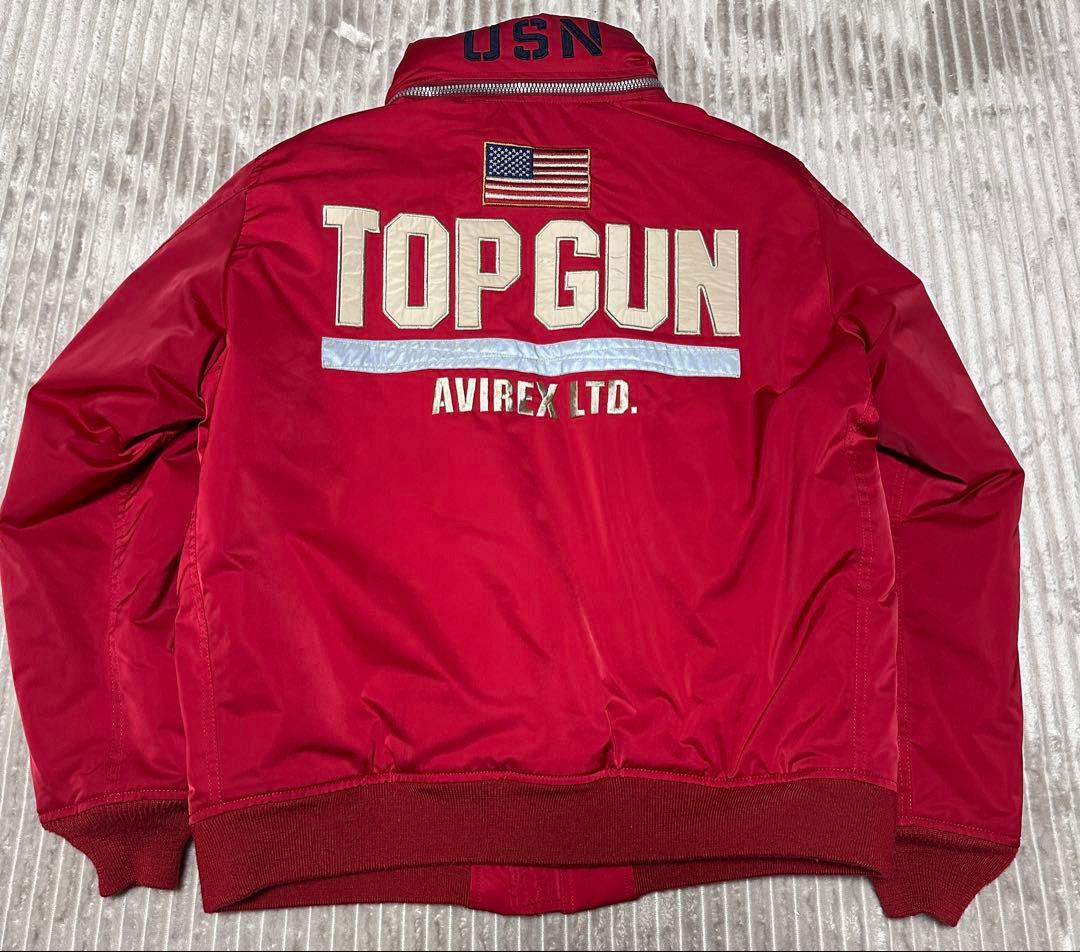 【年末値下げ❗️】アヴィレックス トップガンフライトジャケット 2XL 赤