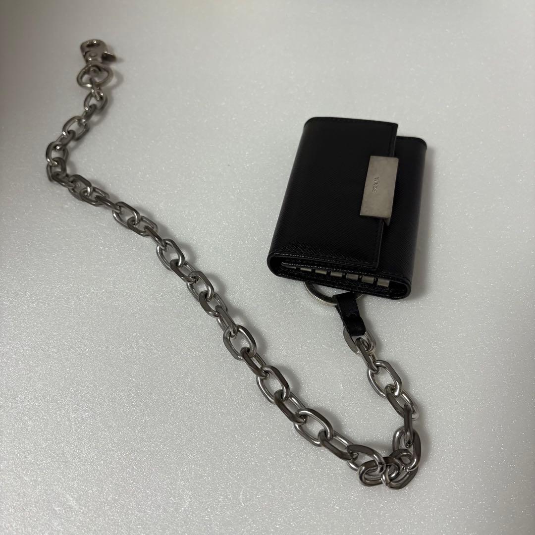 小物 10s prada archive leather key&card case