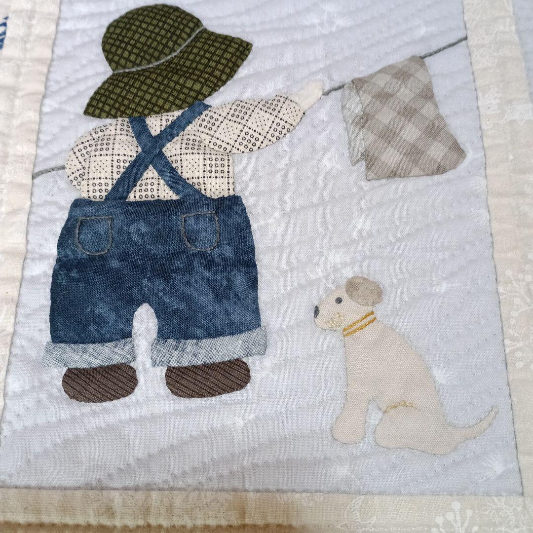 ハンドメイド～♪ アップリケのパッチワークキルト カントリー「スーと