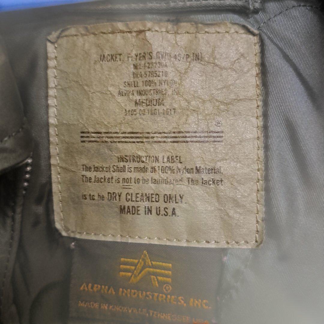 ALPHA cwu-45p フライトジャケット MADE IN USA Mサイズ