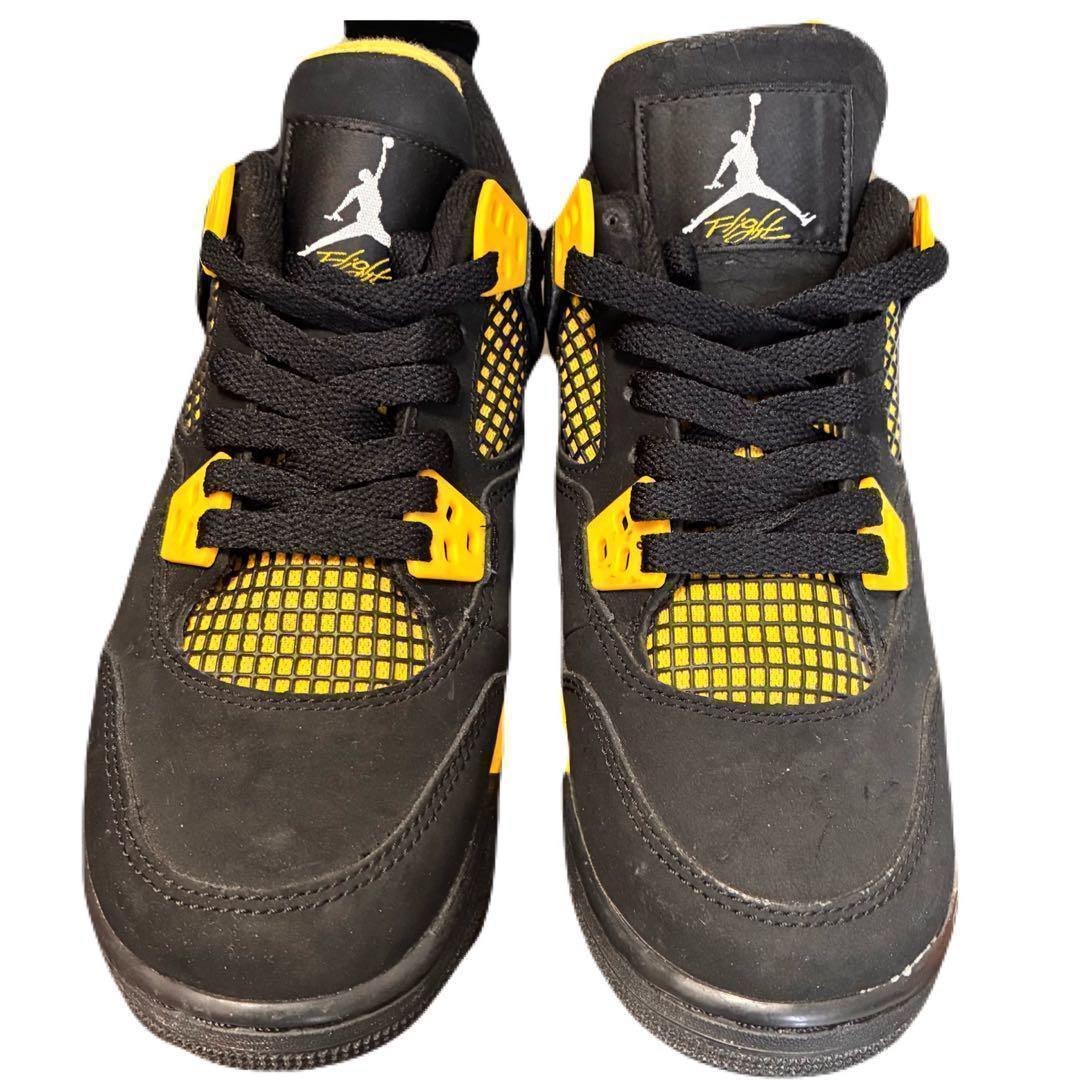 ナイキ GS エアジョーダン4 レトロ \"サンダー\"(2023) F1097