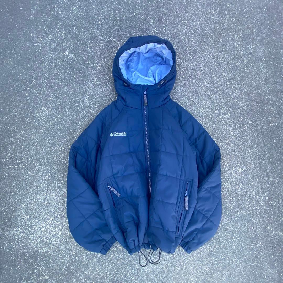 美品 00s Columbia down puffer jacket テック系 - メルカリ