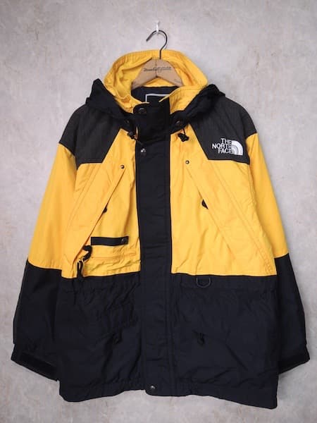 ノースフェイス スキージャケット○TNF-711/メンズM/黄色/オールド90s