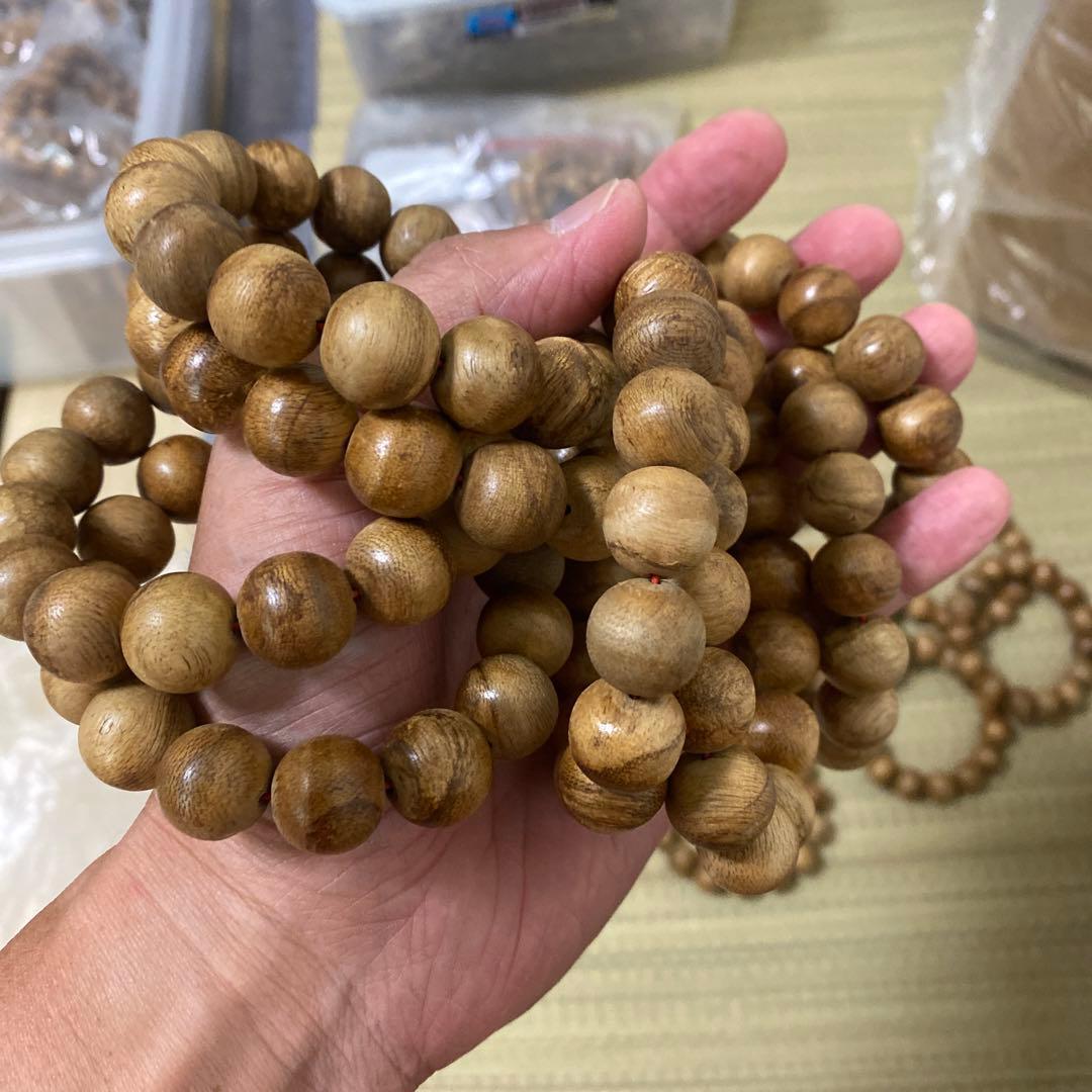 再輸入 沈香ブレスレット 15mm 約8g 再輸入 沈香ブレスレット 15mm 約