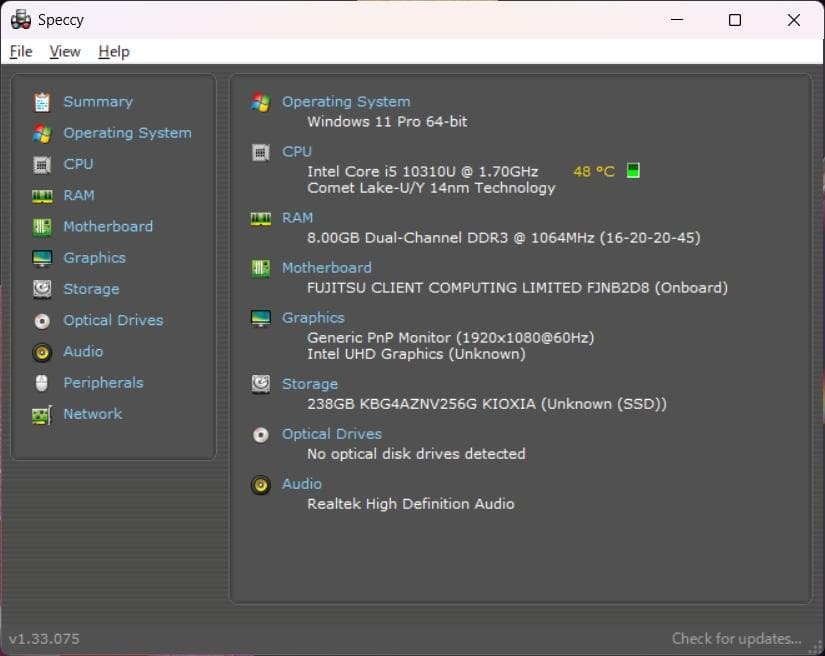 富士通 U9310/E✨第10世代✨Core i5✨Office2024