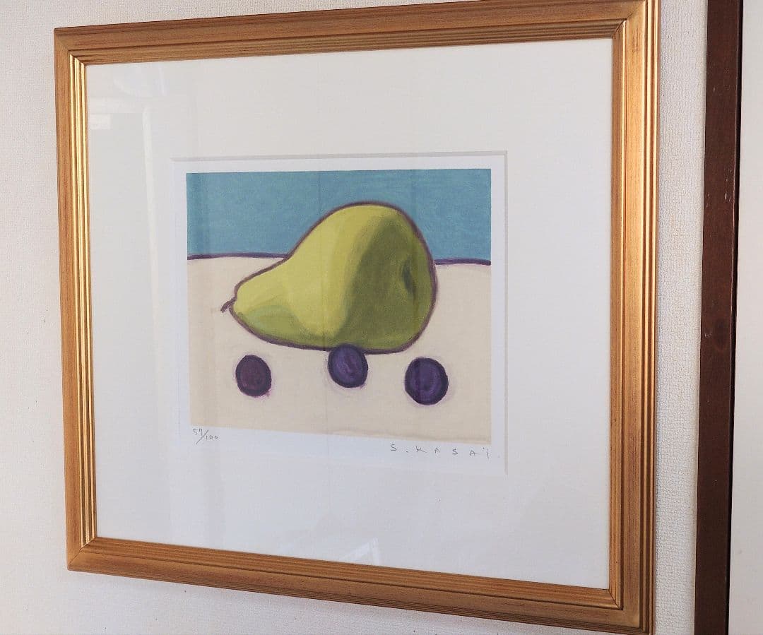 最特価、【真作】笠井誠一 静物 リトグラフ、直筆サイン入 - メルカリ