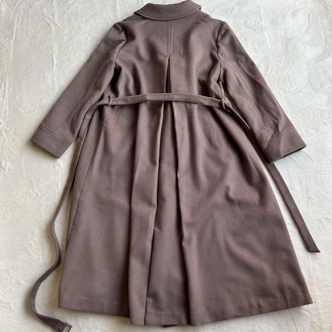 ジャスグリッティー ベルテッド ロングコート モカ サイズ2 チェスター