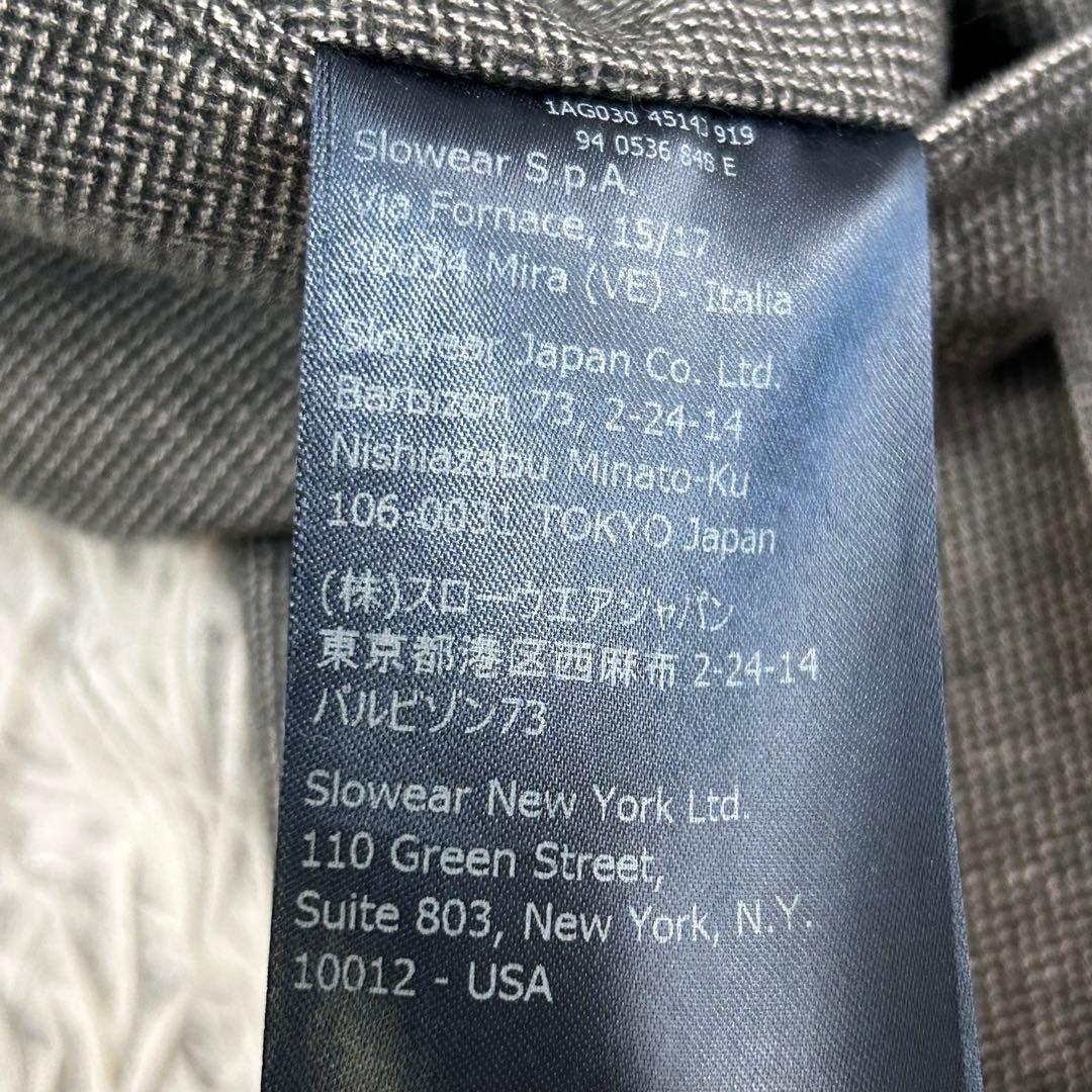 m6402【美品 インコテックス】スーツスラックス ヘリンボーン 50