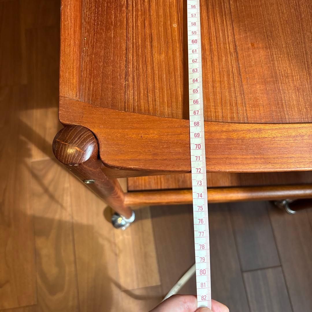 木製キッチンワゴン 2段棚付き