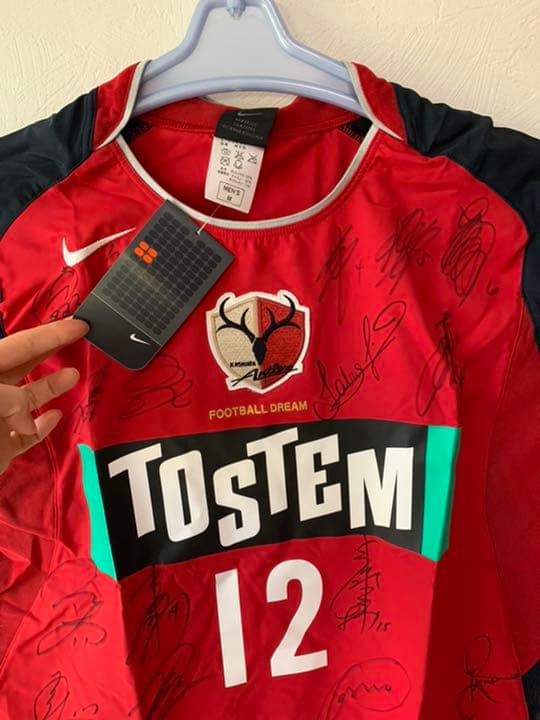 04⁄05 NIKE 鹿島アントラーズ2004年の全選手のサイン入りユニフォーム 鹿島