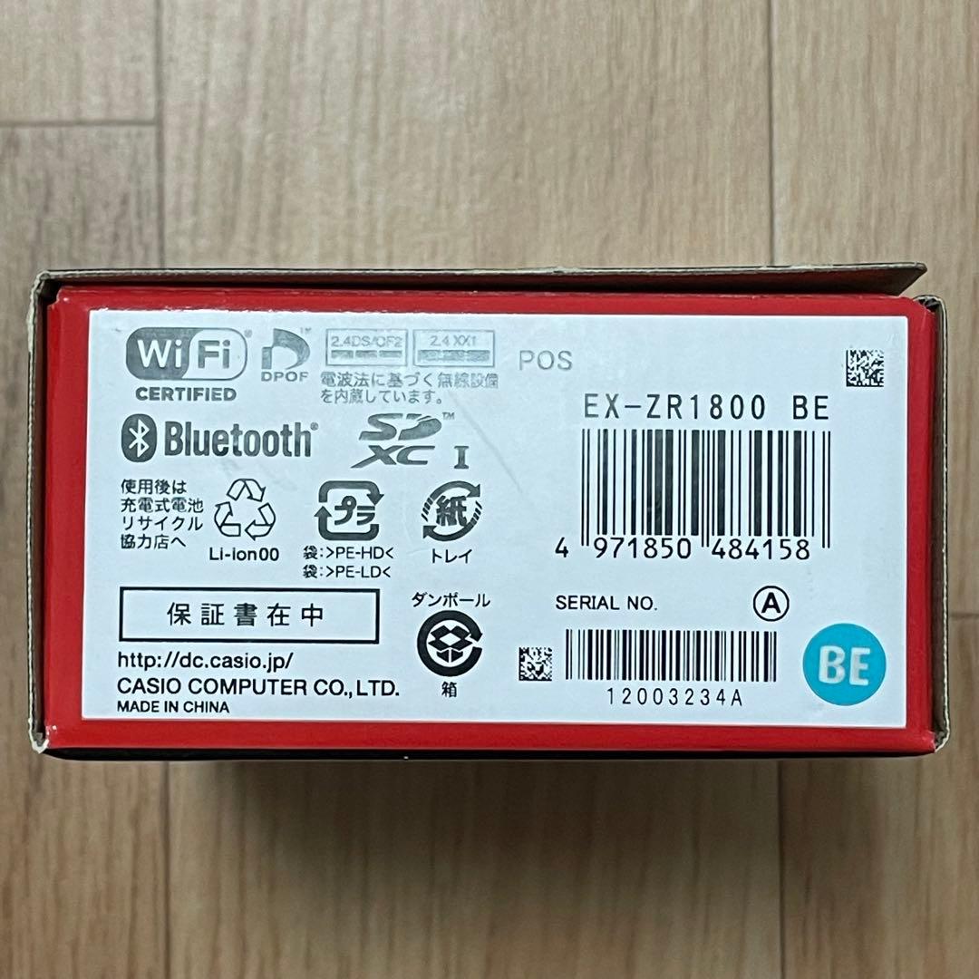 CASIO カシオ デジタルカメラ EX-ZR1800 BE ブルー