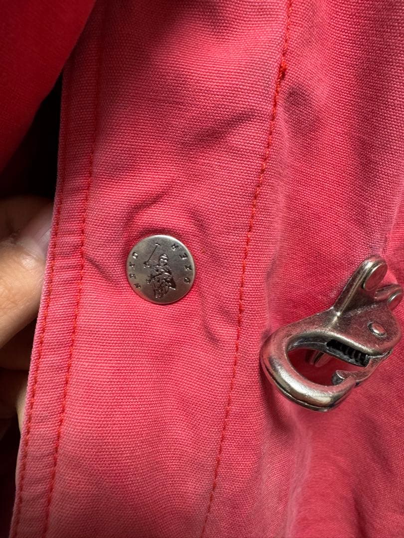 ファイヤーマンジャケット風 中綿ジャケット M レッド ヴィンテージ