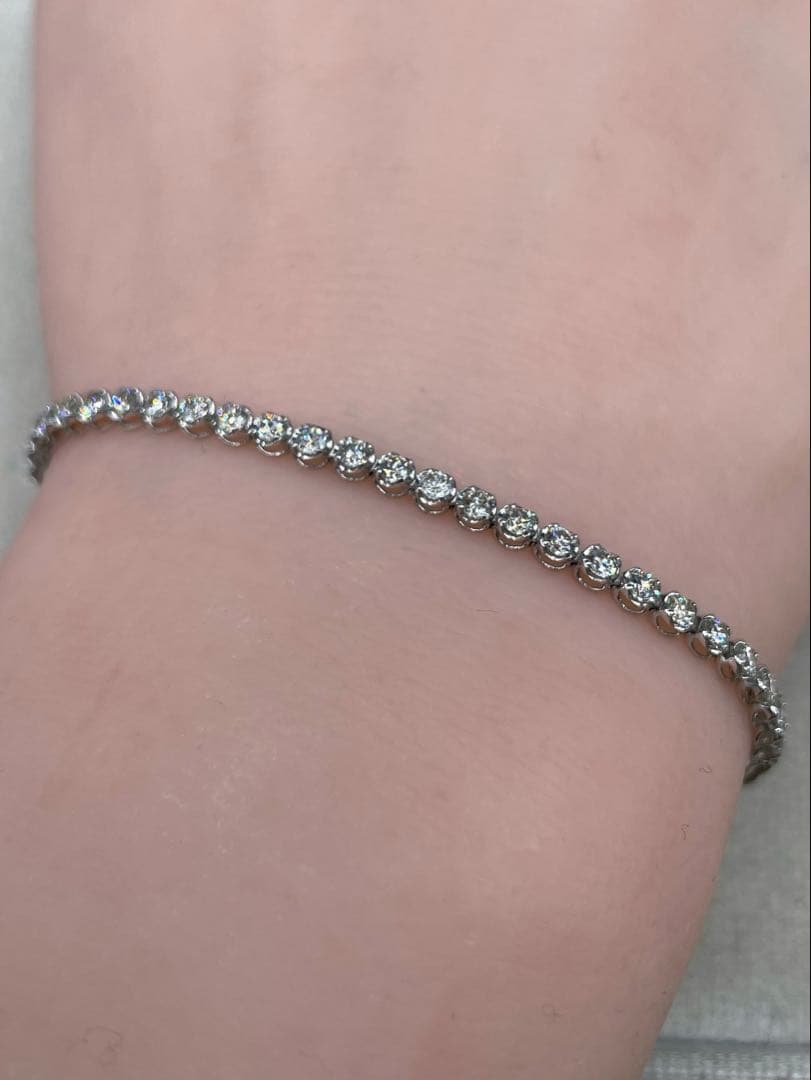 JA64★高級 ダイヤモンド2ct プラチナ ブレスレット
