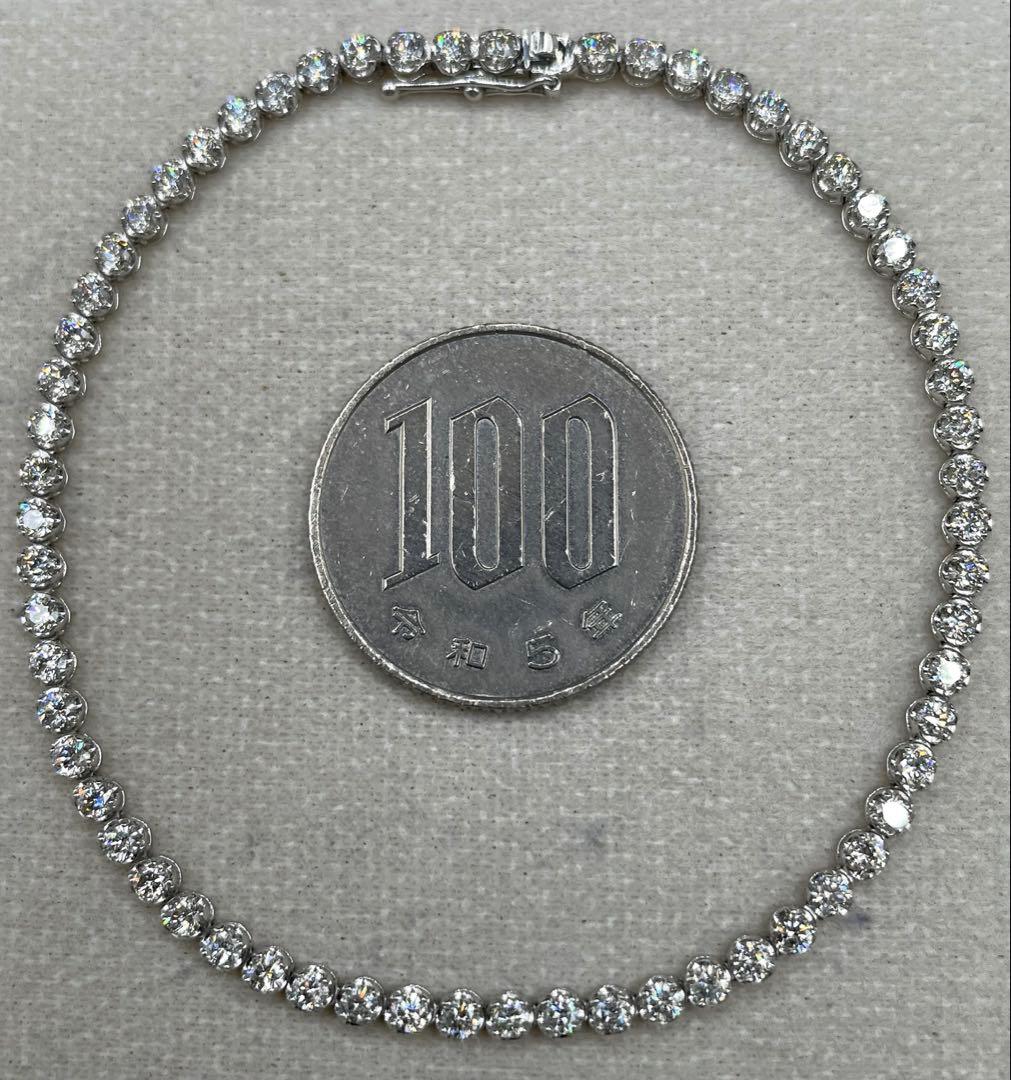 JA64★高級 ダイヤモンド2ct プラチナ ブレスレット