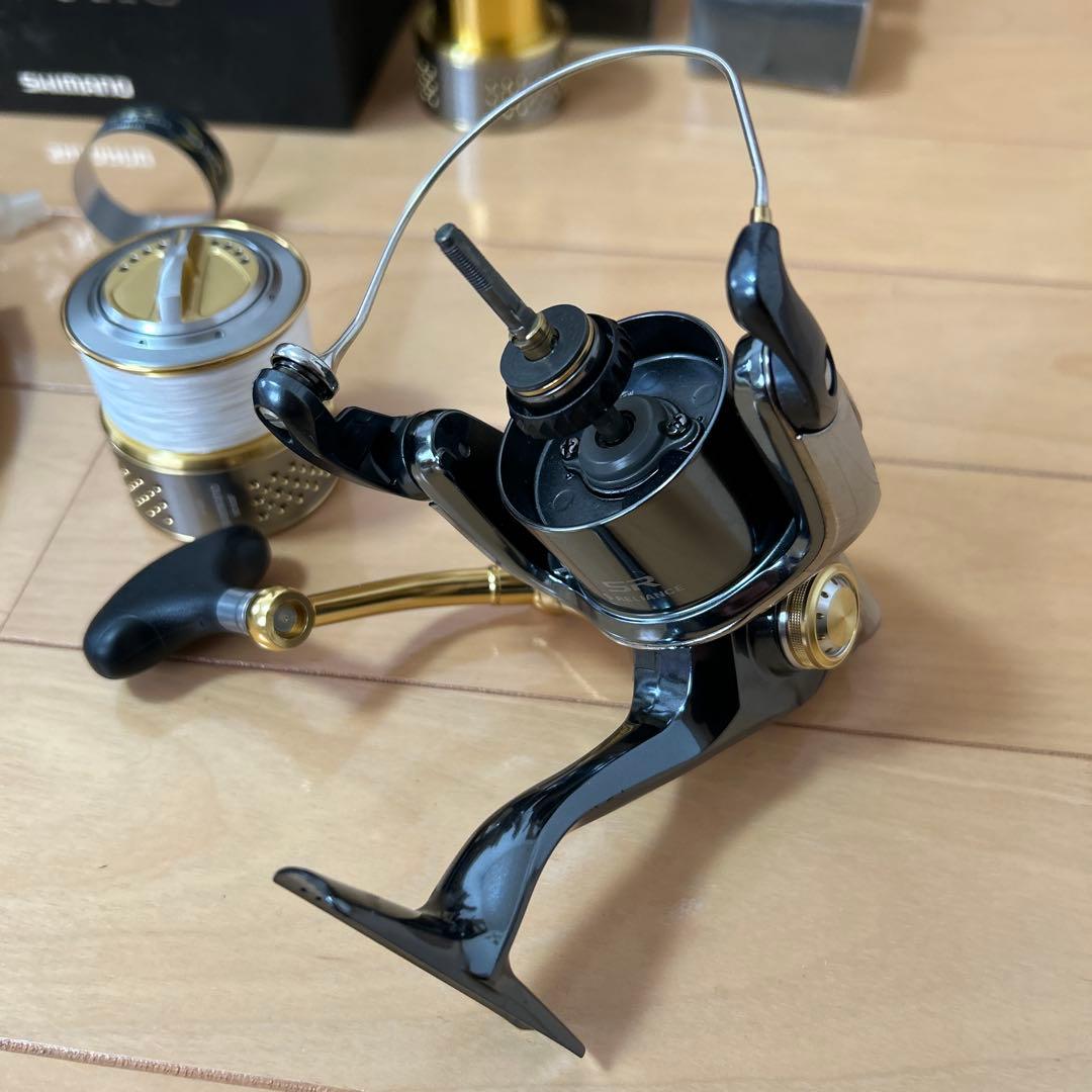 SHIMANO STELLA 3000HG 夢屋花梨ウッドノブ 替えスプール - メルカリ