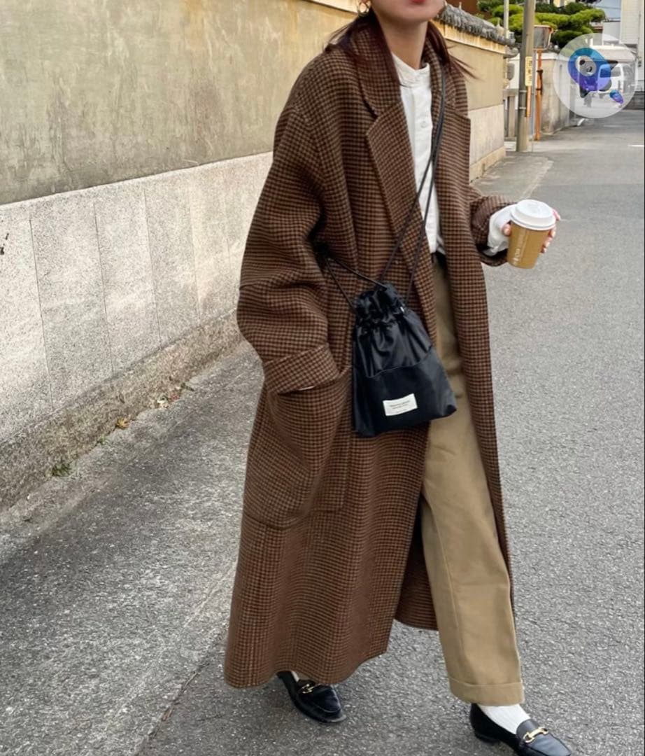 TODAYFUL オーバー チェック コート　38