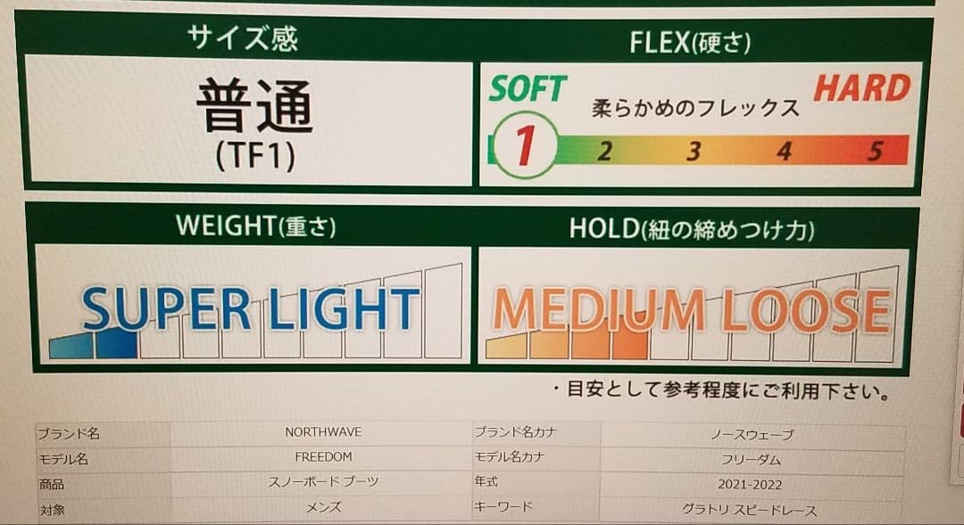 スノーボード ブーツ【NORTHWAVE】25.5cm