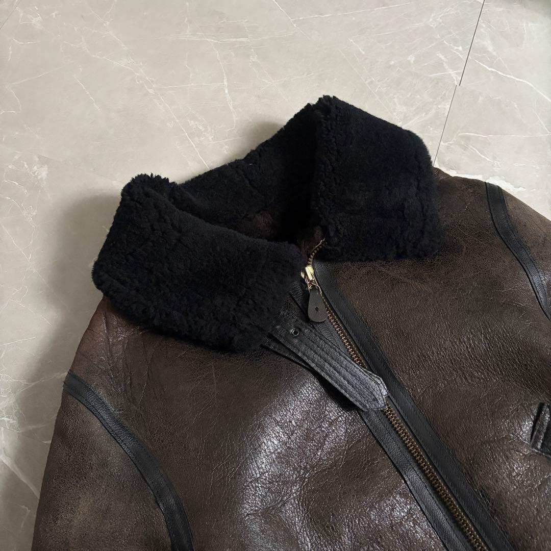 AVIREX B-3 フライトジャケット　リアルムートン　 サイズ38 USA製