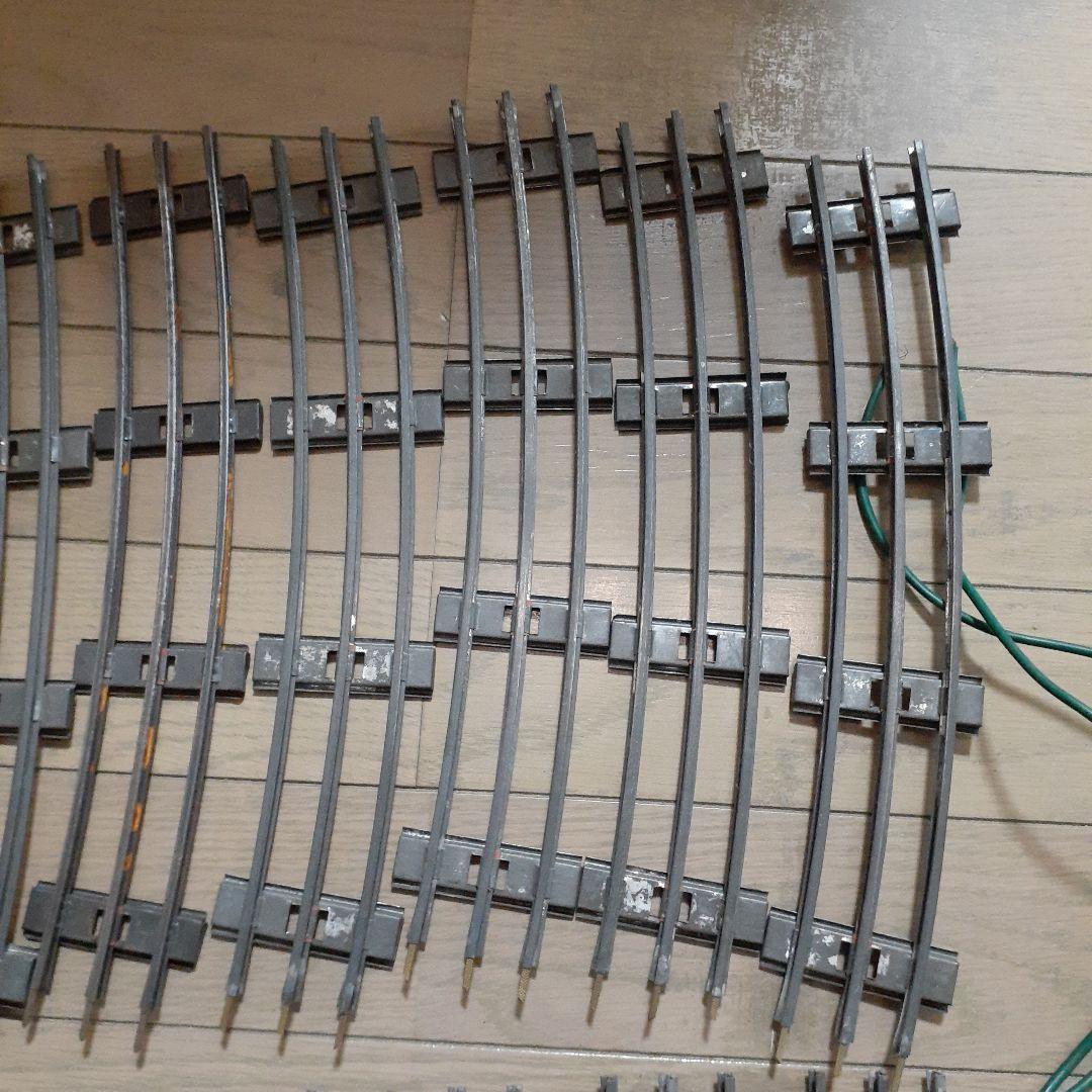 三線式 Oゲージ 鉄道模型 レールセット 曲線20本配線付き Y型ポイント