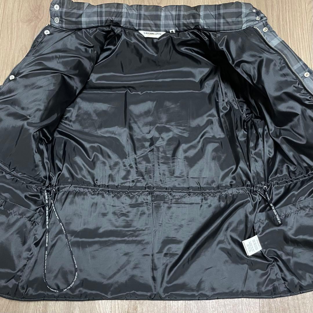 00sアベイジングエイプ a bathing ape ダウンジャケット チェック