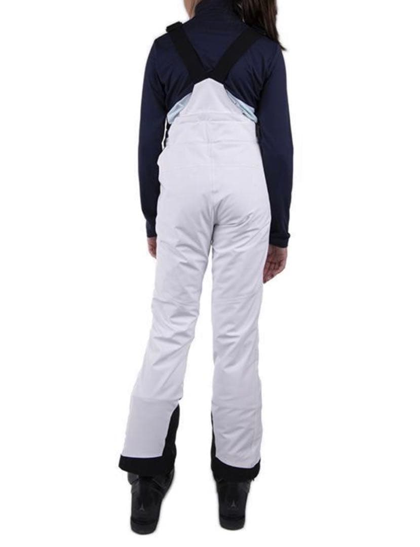 【美品】KJUS ガールズ用ホワイトスキーウェア サスペンダー付き　サイズ140