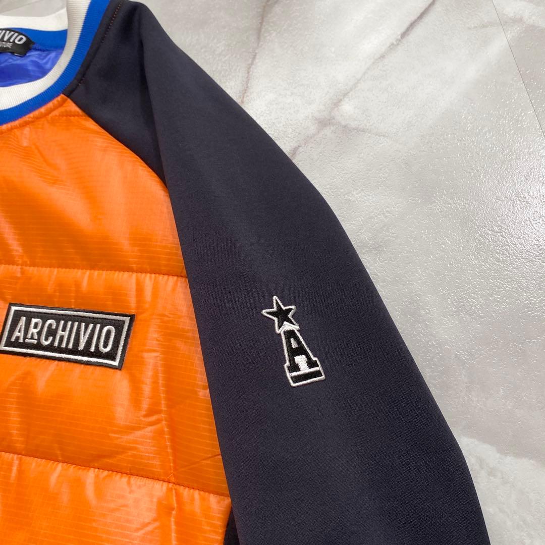 A17670 極美品 アルチヴィオ 24AW 中綿切り替えプルオーバー 橙 48