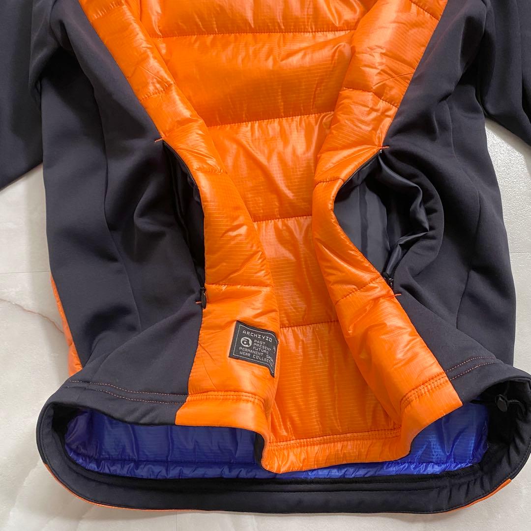 A17670 極美品 アルチヴィオ 24AW 中綿切り替えプルオーバー 橙 48
