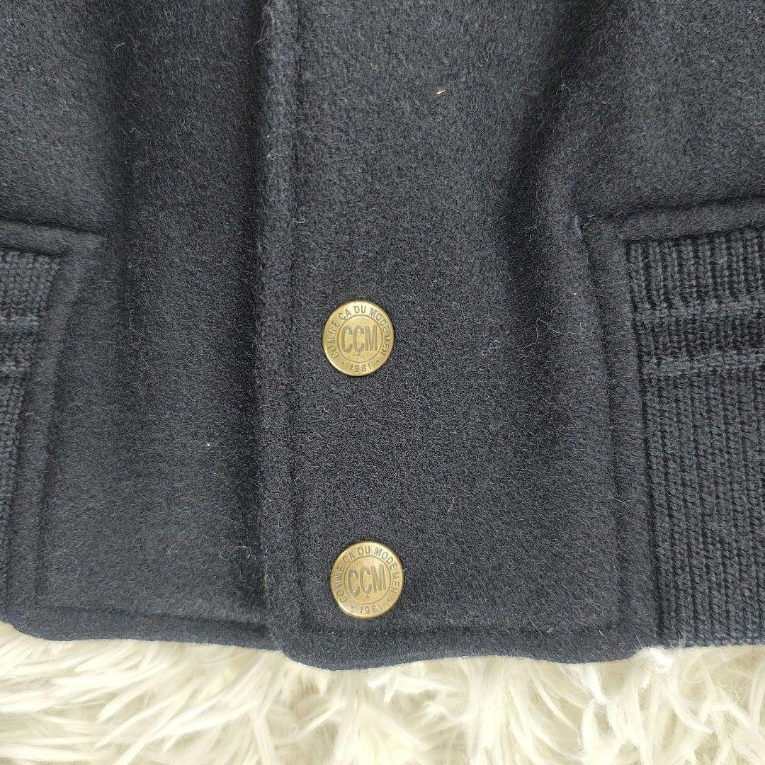 COMME CA DU MODE 本革 80s ヴィンテージ スタジャン　濃紺