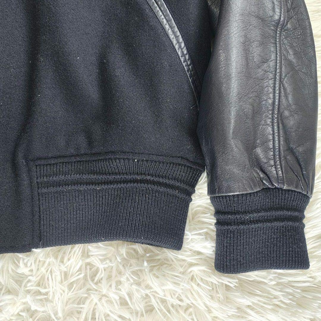 COMME CA DU MODE 本革 80s ヴィンテージ スタジャン　濃紺