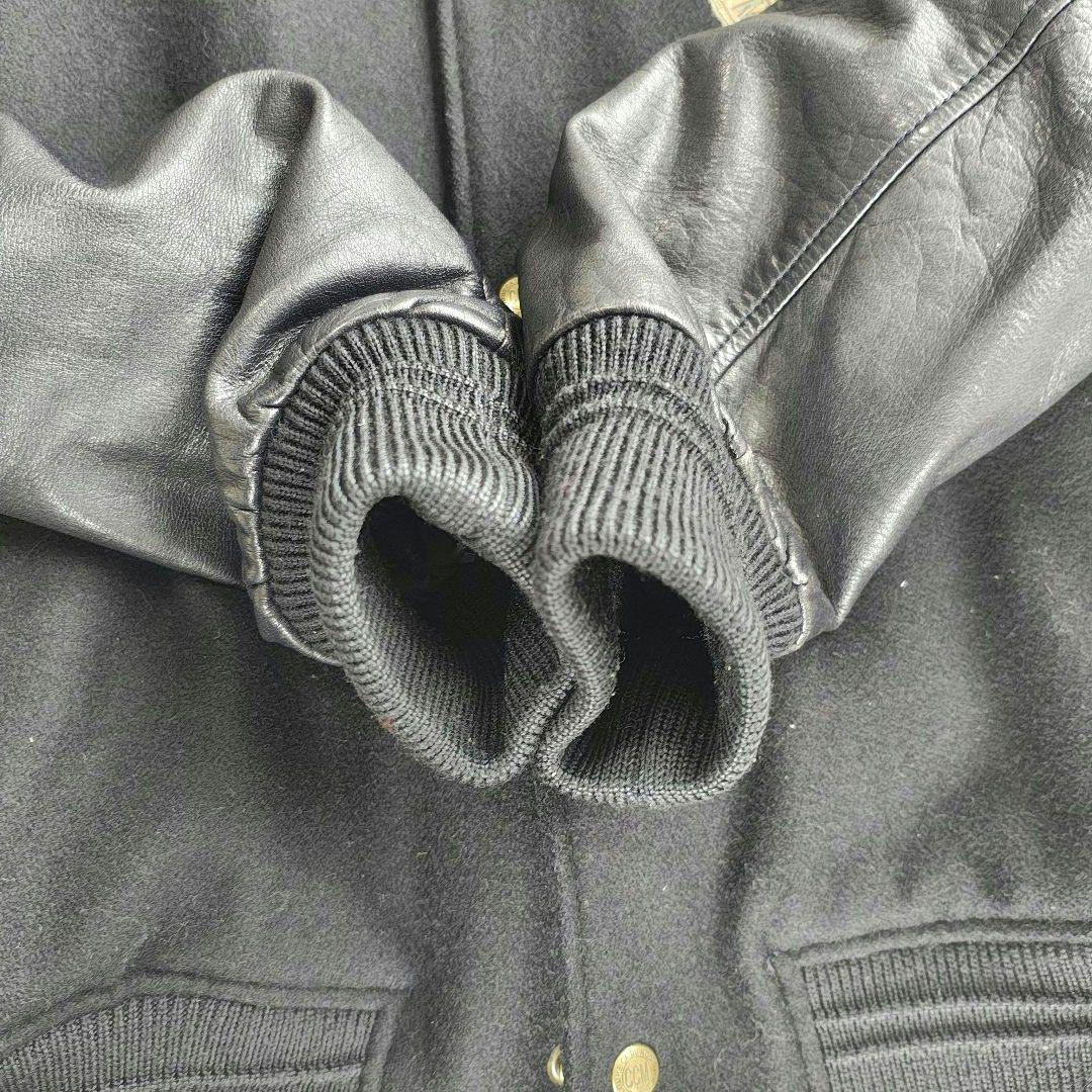 COMME CA DU MODE 本革 80s ヴィンテージ スタジャン　濃紺