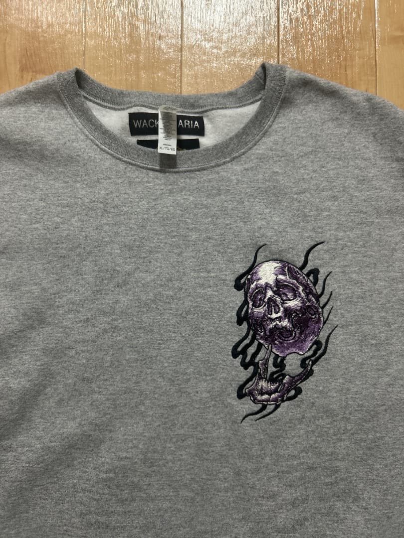 WACKO MARIA スカルプリント スウェット グレー WACKOMARIA