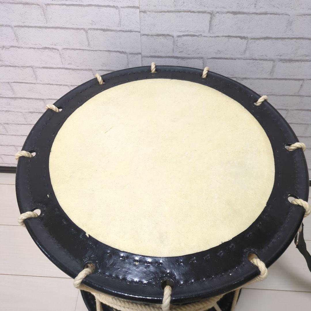 優美】良品 担ぎ桶太鼓 桶太鼓 和太鼓 一尺六寸 - メルカリ