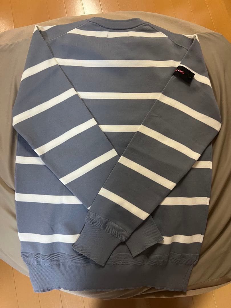 ブリーフィング ボーダーニット S クルーネック