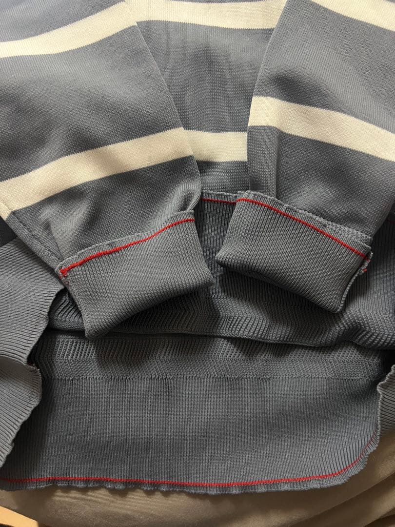 ブリーフィング ボーダーニット S クルーネック