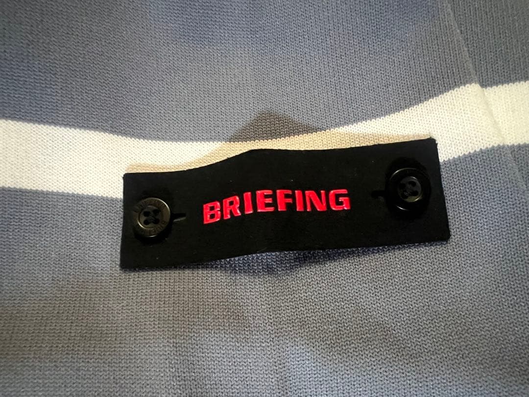ブリーフィング ボーダーニット S クルーネック