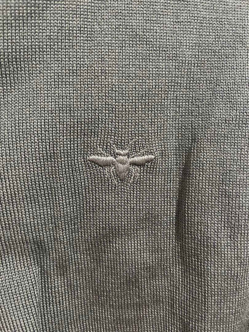 Dior homme エディ期グレー Vネックニット　サイズS