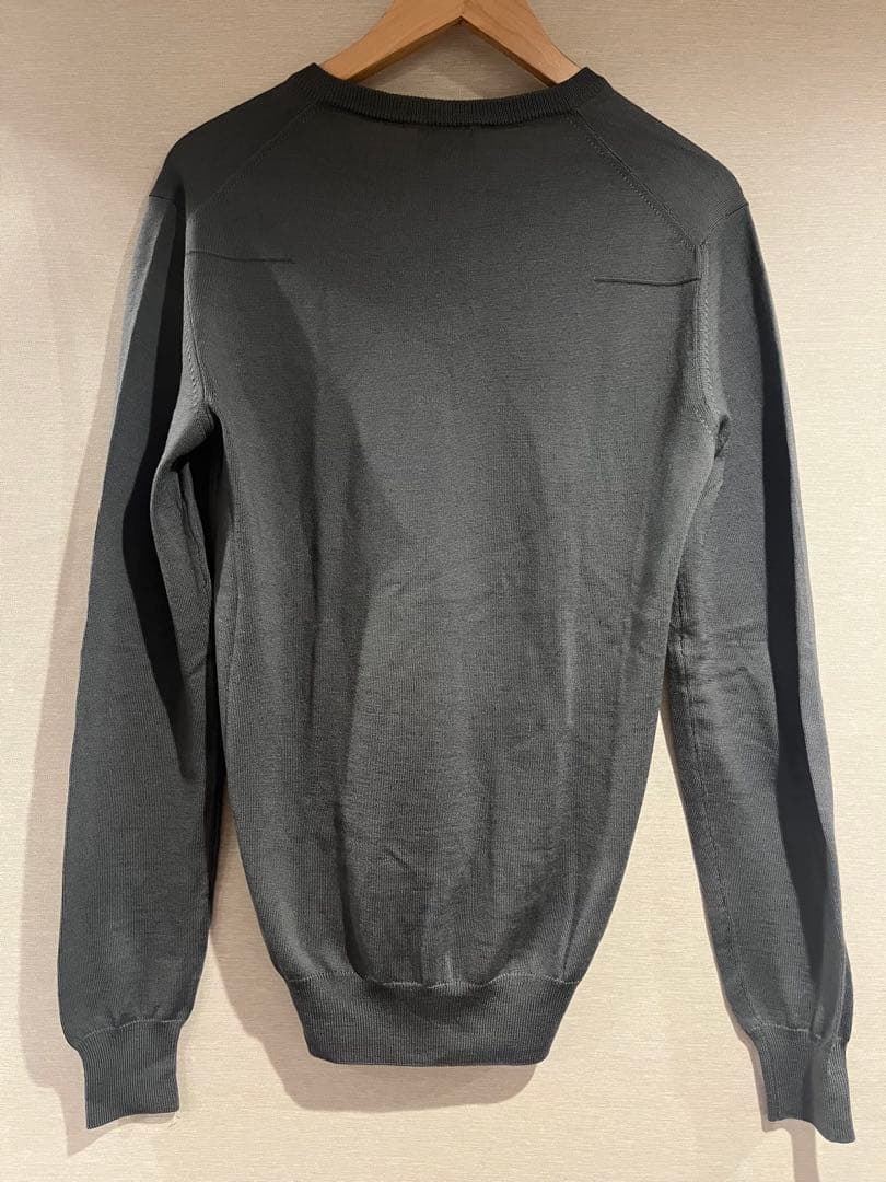 Dior homme エディ期グレー Vネックニット　サイズS