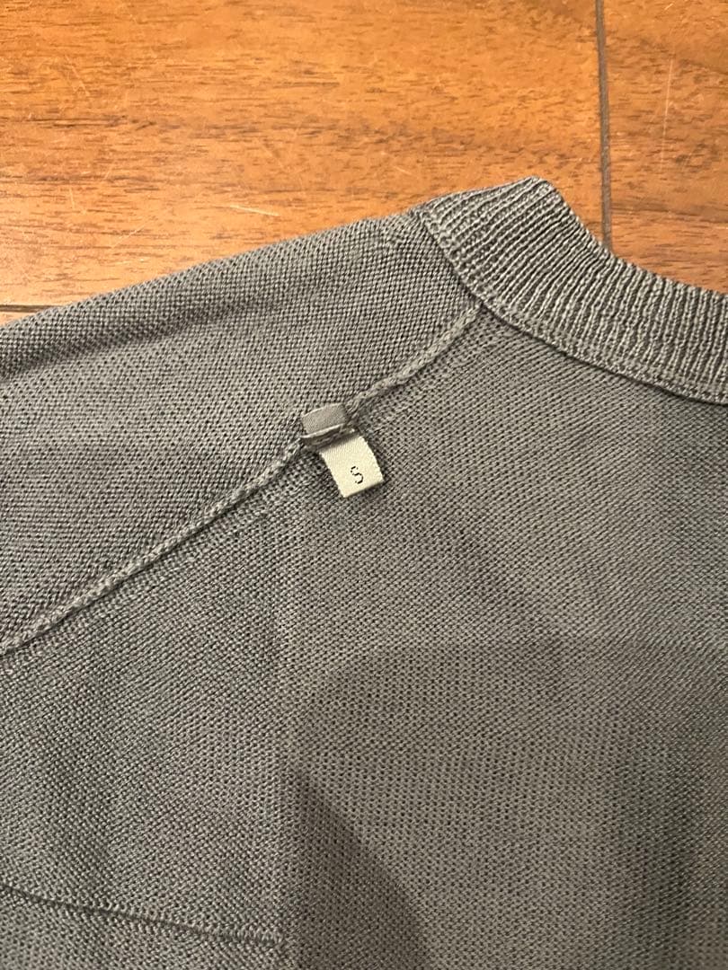 Dior homme エディ期グレー Vネックニット　サイズS
