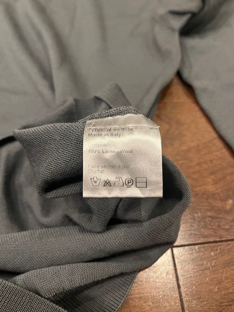 Dior homme エディ期グレー Vネックニット　サイズS