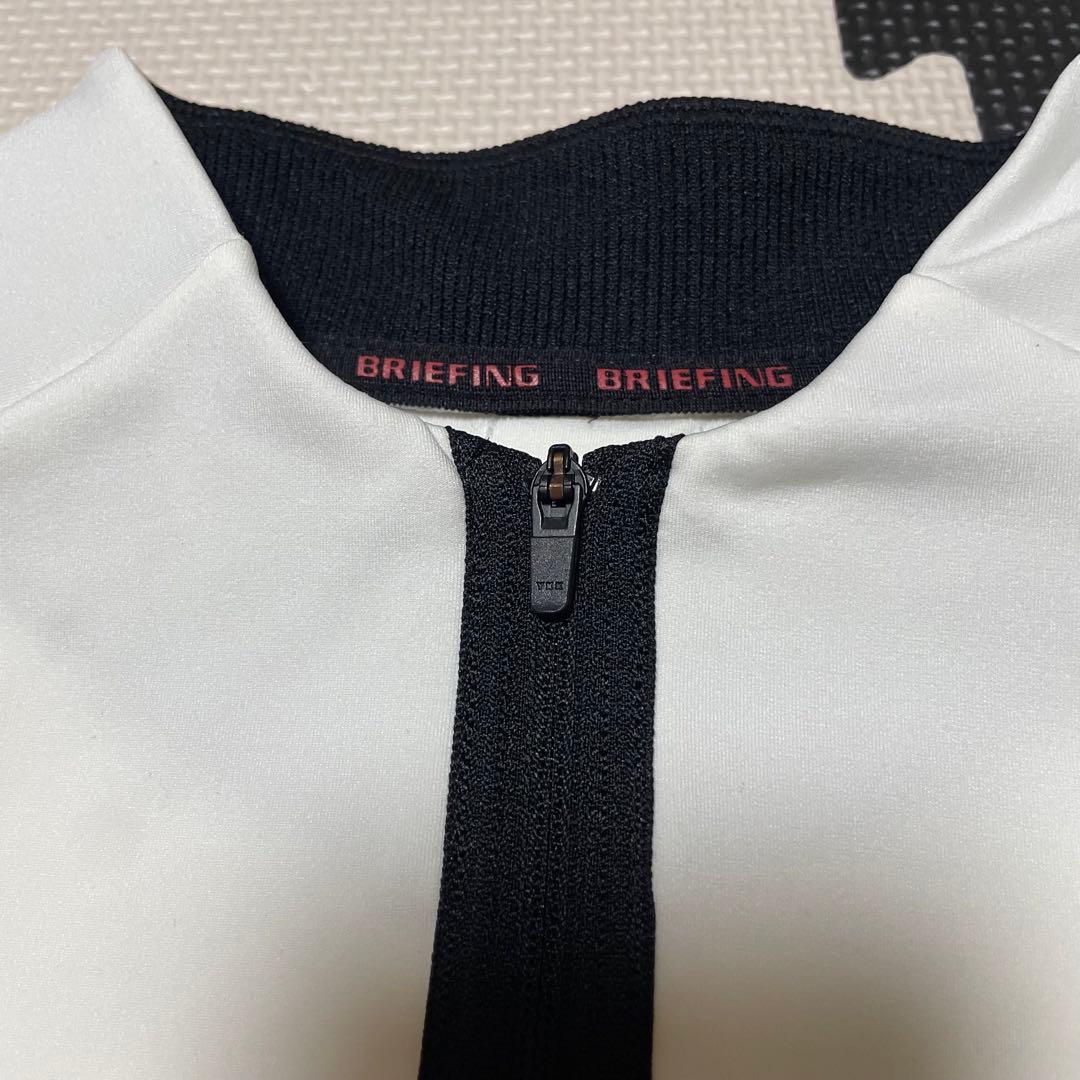 BRIEFING ブリーフィングハーフジップ ホワイト