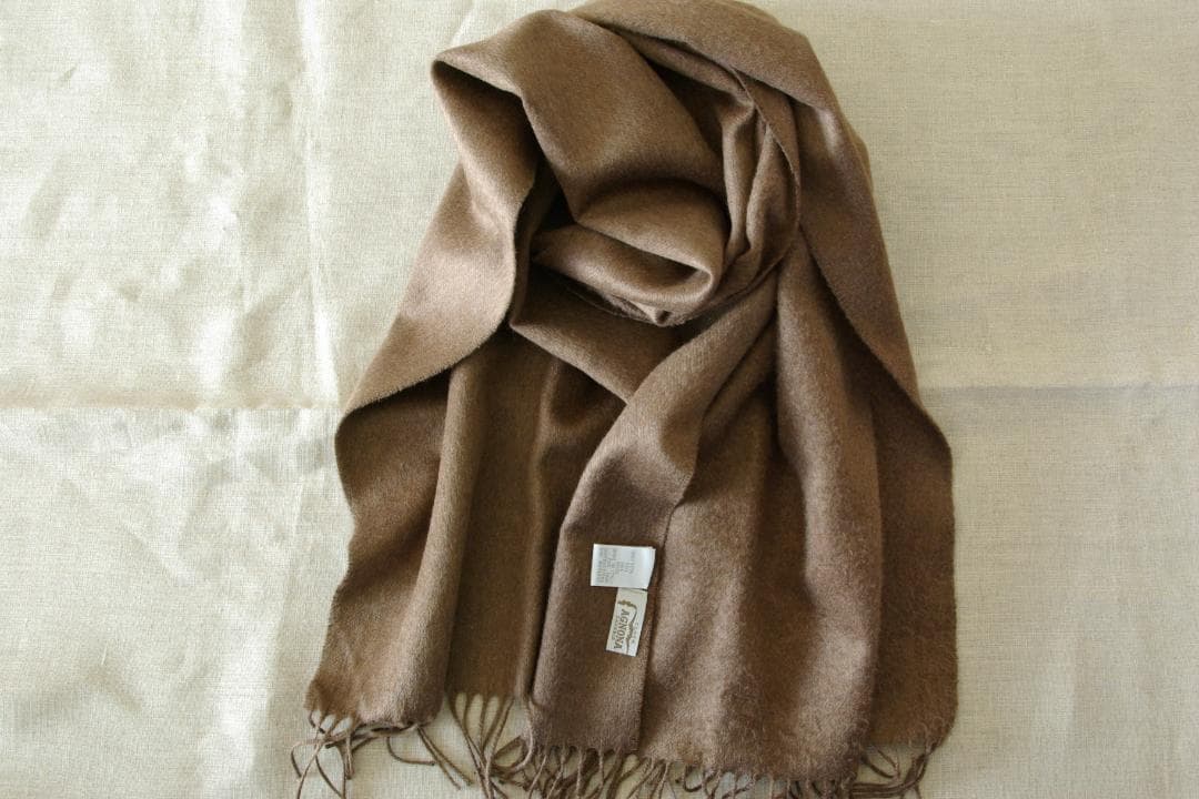 シルク100％】Agnona アニオナ ストール 茶