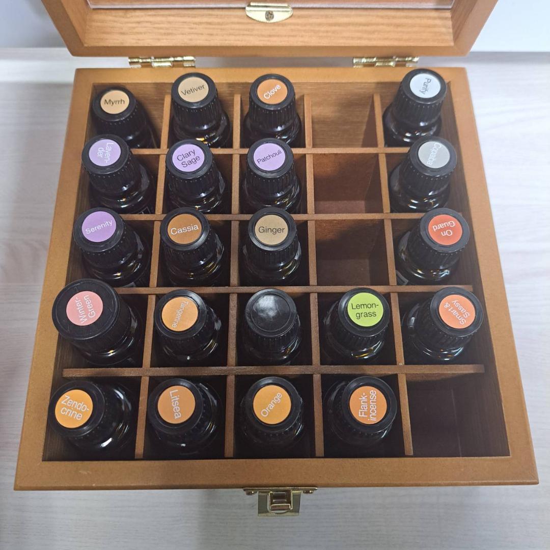 doterra オイル 65本セット 木箱2個付き ドテラ アロマまとめ - メルカリ